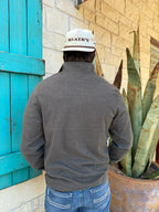 Men's Olive Quarter-Zip Pullover