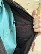 Men's Heather Brown Fleece Full-Zip Vest