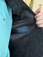 Men's Black Paisley Western Sport Coat