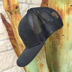 Men's Stetson Black Embroidered Logo Cap