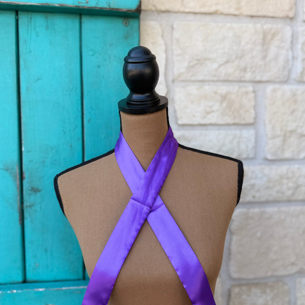 Solid Purple Twilly Wildrag