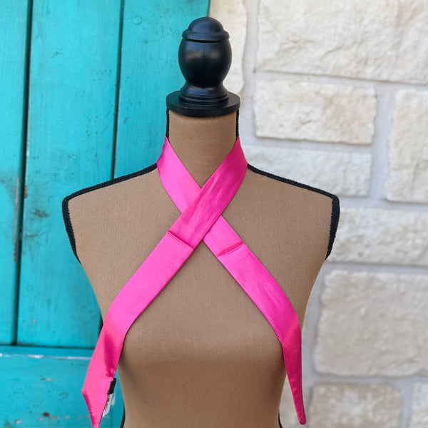 Solid Hot Pink Twilly Wildrag