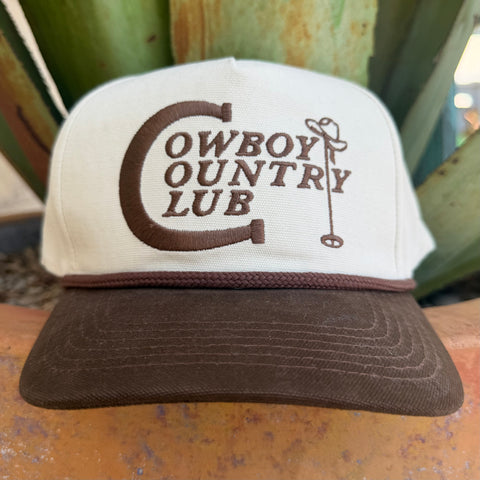 Sendero Brown Cowboy Country Club Cap