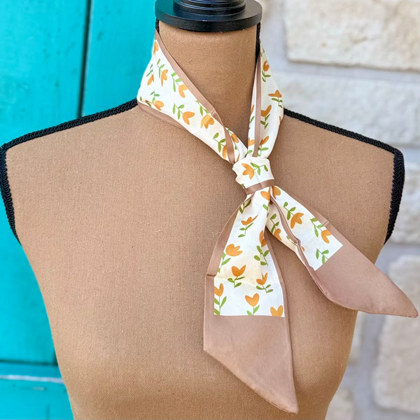 Floral Tulip Twilly Wild Rag