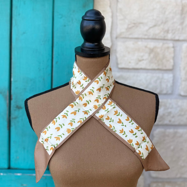 Floral Tulip Twilly Wild Rag