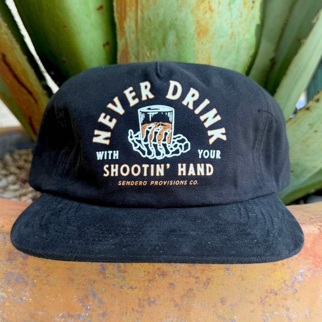 Men's Sendero Black Shootin' Hand Cap