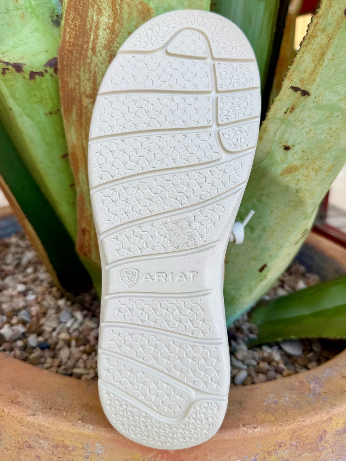 Women's Ariat Hilo Natural Brown Sage Aztec-Inspired Slip-On