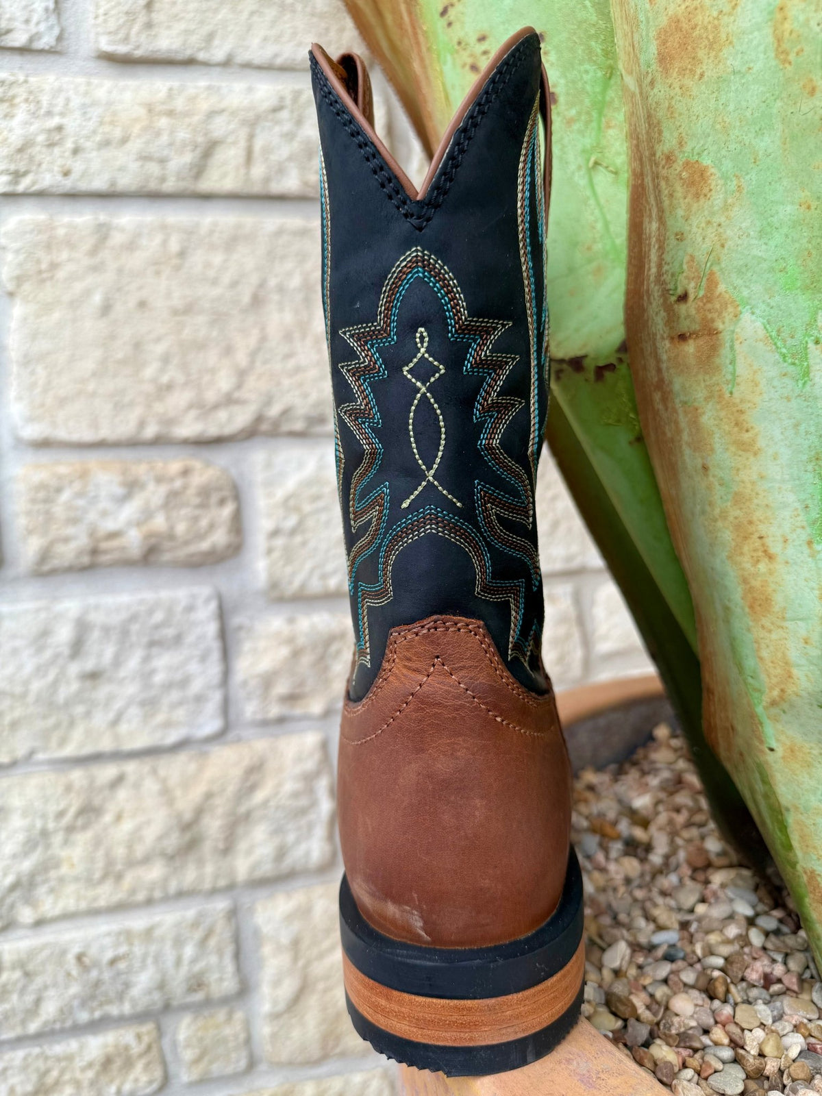 Men's Oil Tan Neo Square Toe Western Boot