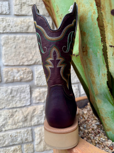 Men's Full-Grain Leather Square Toe Roper Boot