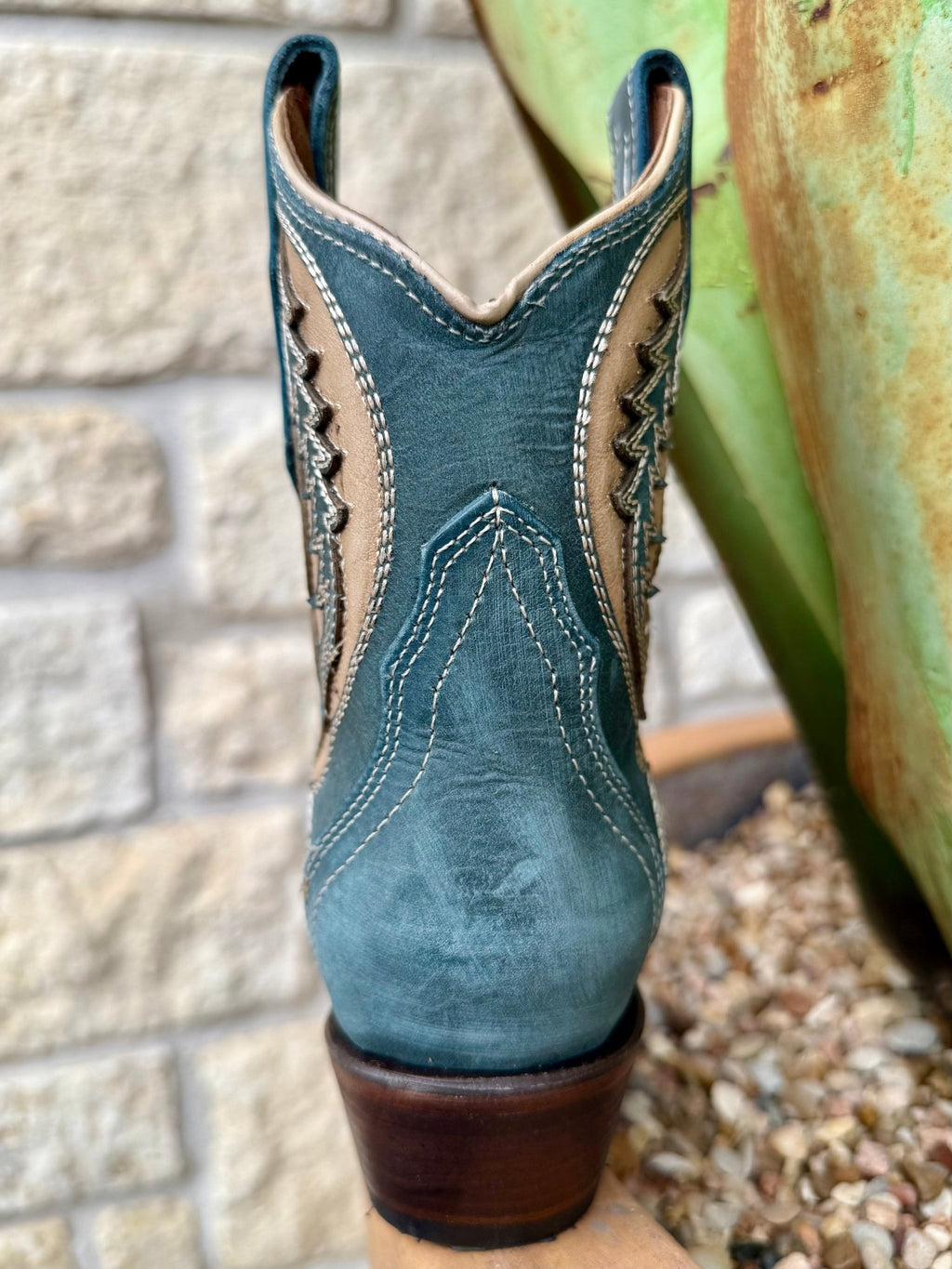 Women's Circle G Sage & Tan Western Bootie
