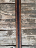 Men's Scallop Tooled Leather Belt