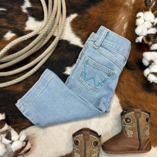Infant Toddler Wrangler Light Wash Denim Jeans - 112361320 - Available at BLAIR'S Western Wear located in Marble Falls, TX