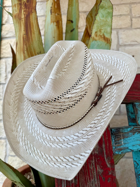 Justin Garrett Airway 4.5 Two-Tone Vented Straw Hat