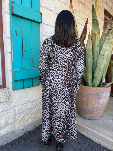 This Ivy Jane Leopard Gauze Dress blends lightweight comfort with bold, effortless style. Its flowy silhouette, v-notch neckline, and breezy gauze fabric make it an easy statement piece for any day. Perfect for adding a little wild charm to your wardrobe. Available at BLAIR'S Western Wear located in Marble Falls,TX. 