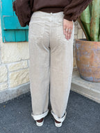 These Risen High Rise Cropped Barrel Corduroy Jeans bring effortless style to your everyday look with their soft corduroy feel and relaxed barrel-leg fit. Finished with a cropped length and classic pockets, they’re the perfect blend of comfort and trend. Available at BLAIR'S Western Wear located in Marble Falls TX.
