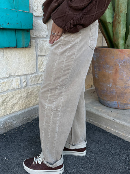 These Risen High Rise Cropped Barrel Corduroy Jeans bring effortless style to your everyday look with their soft corduroy feel and relaxed barrel-leg fit. Finished with a cropped length and classic pockets, they’re the perfect blend of comfort and trend. Available at BLAIR'S Western Wear located in Marble Falls TX.
