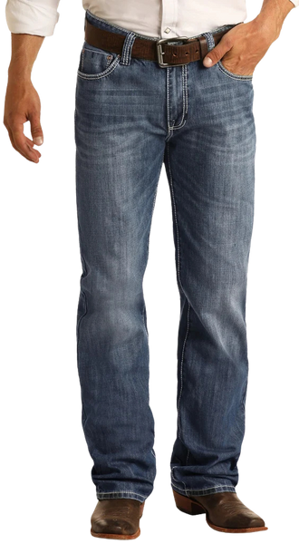 Rock and Roll Double Barrel Fit Straight Leg Jean