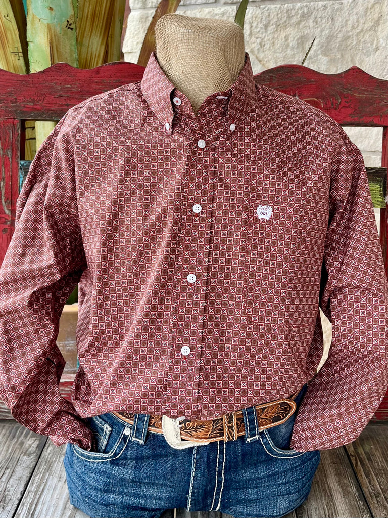 Men's CINCH Wine Burgundy Shirt Long-Sleeve - MTW1105872 | Blairs Western Wear Blair's Western Wear & Boutique Men's CINCH Wine Burgundy Shirt Long-Sleeve - MTW1105872 | Blairs Western Wear Blair's Western Wear & Boutique