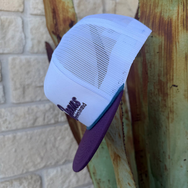 Men's Cinch Purple & White Logo Cap
