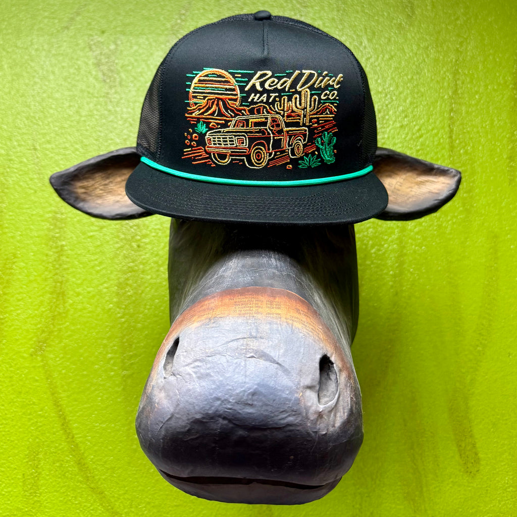 Men's Desert Sunset Truck Mesh Trucker Cap