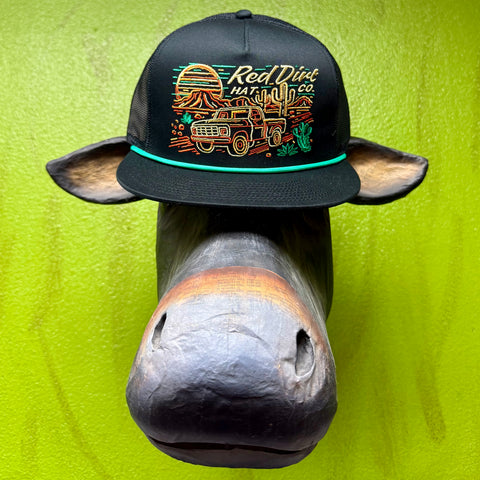 Men's Desert Sunset Truck Mesh Trucker Cap