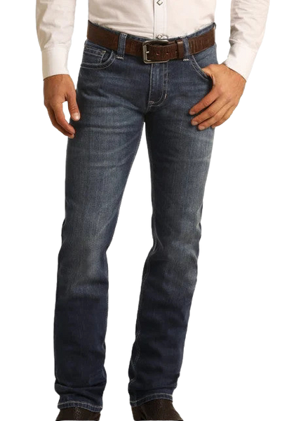 Rock & Roll Slim Straight Medium Wash Jean
