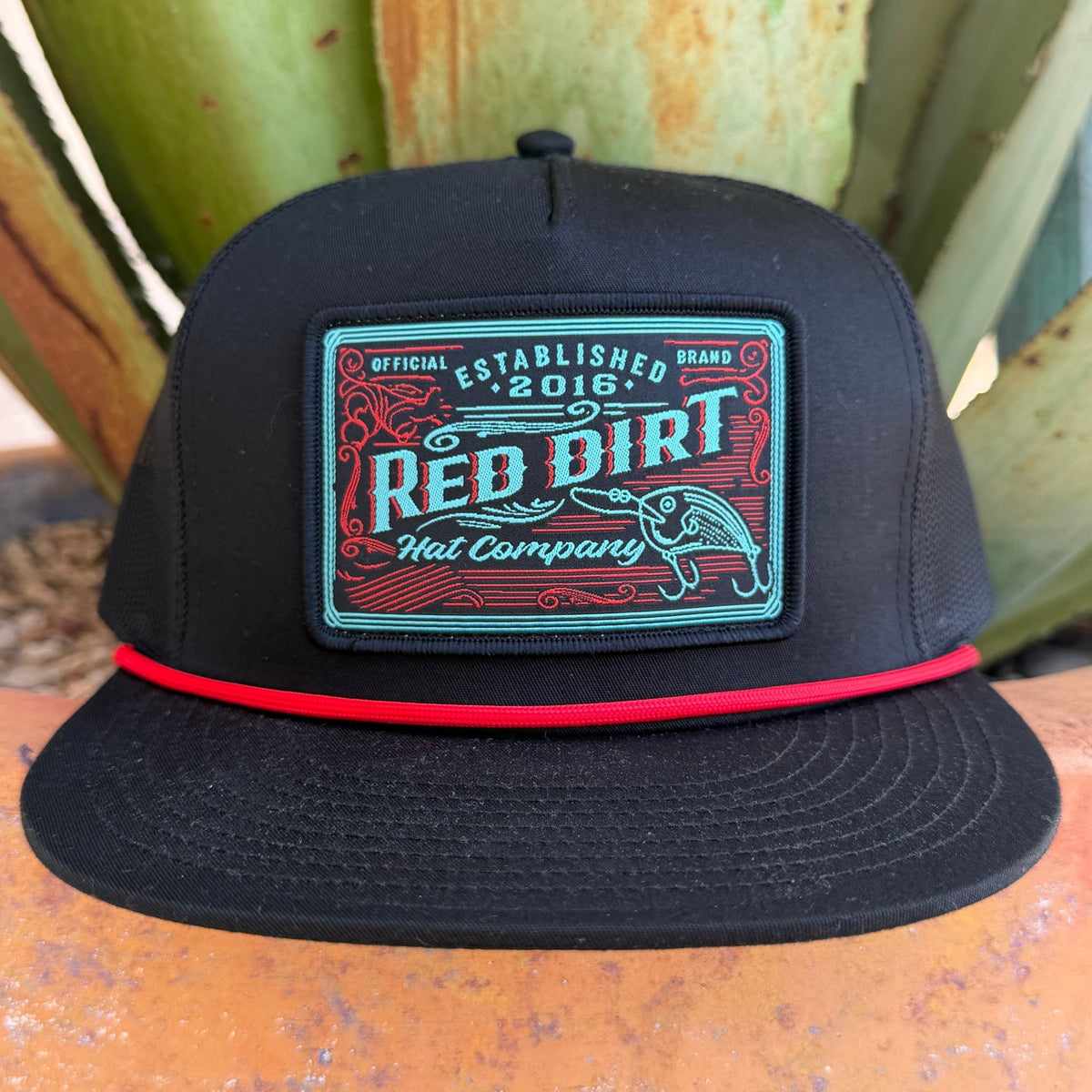Men's Red Dirt Fishing Lure Cap