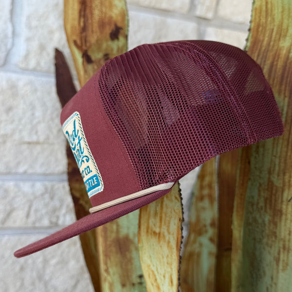 Men's Red Dirt Maroon Bull Cap