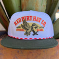 Men's Red Dirt White & Olive Duck Cap