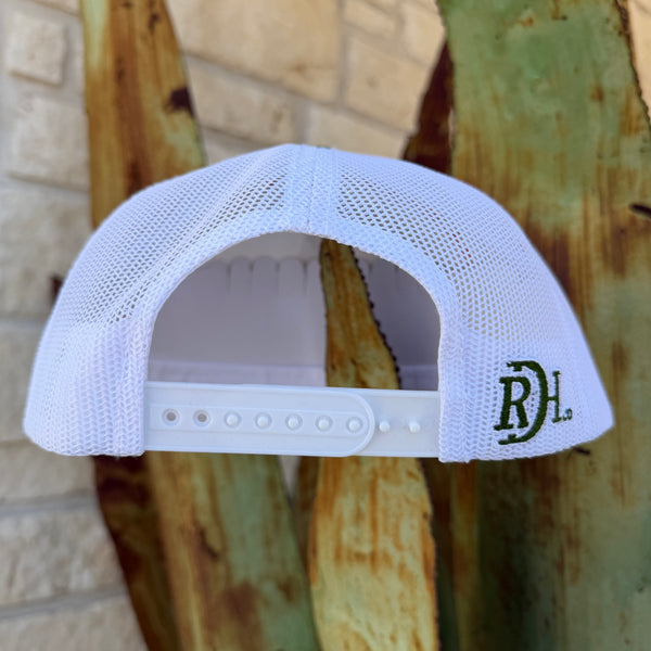 Men's Red Dirt White & Olive Duck Cap