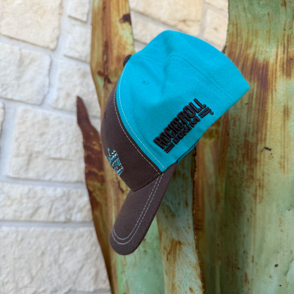 Men's Rock & Roll Dale Brisby Brown & Turquoise Cap