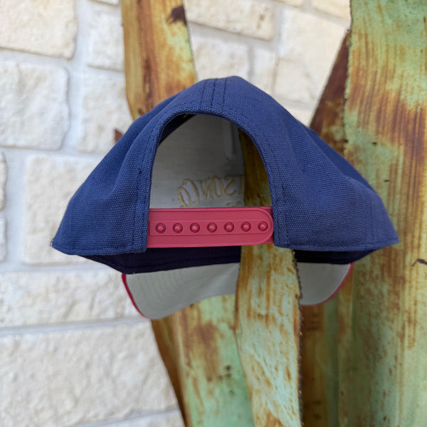 Men's Stetson Navy & Red Bronco Cap