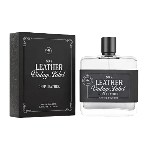 Leather Vintage Label Deep Leather Cologne