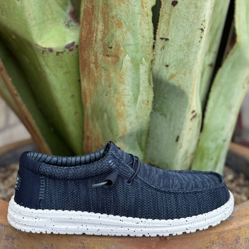 Dude Wally Sox Hey Dude Steel Toe Navy Men's Wally Stretch Sox - Main Image