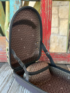 Keep your hats road-ready with the Red Dirt Company Cap Carrier. Designed in a bold green camo pattern, this durable case holds up to 4 caps and includes a built-in sunglasses compartment for easy, organized travel. Perfect for keeping your gear protected wherever the day takes you. Available at BLAIR'S Western Wear located in Marble Falls TX. 
