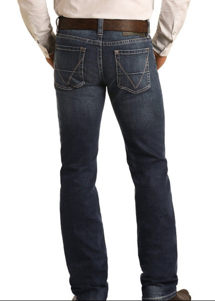 Rock & Roll Slim Straight Medium Wash Jean - M1R6202