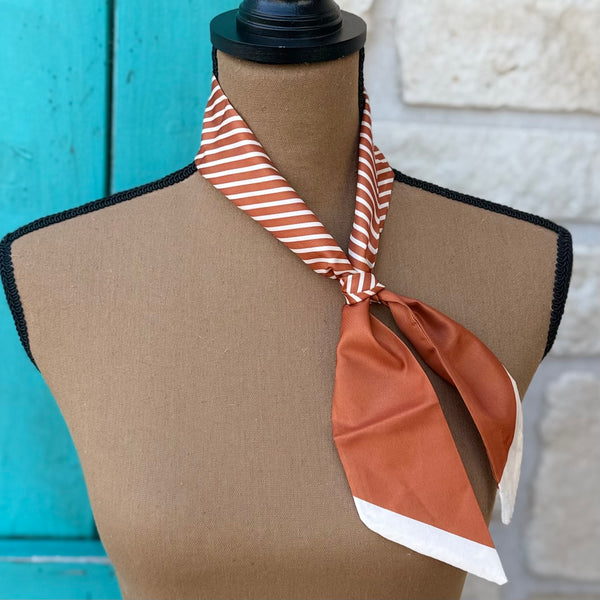 Rust Stripe Twilly Wild Rag