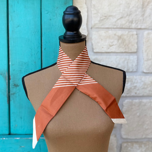 Rust Stripe Twilly Wild Rag