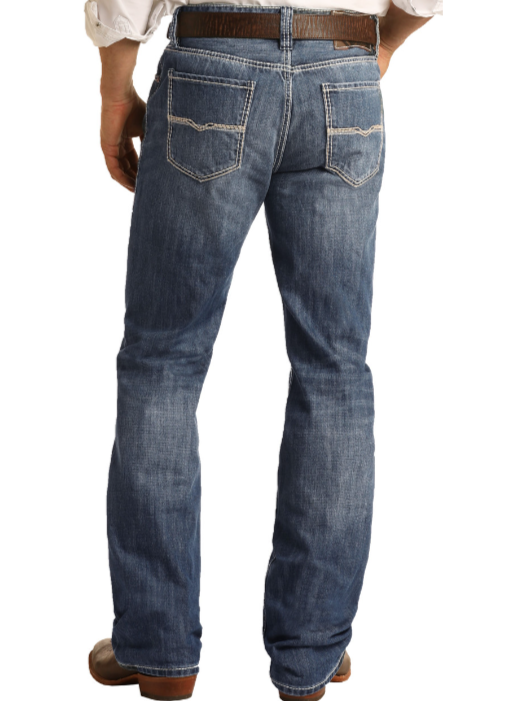 Rock and Roll Double Barrel Fit Straight Leg Jean - MOS8553 Rock and Roll Double Barrel Fit Straight Leg Jean - MOS8553