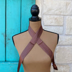 Solid Brown Mini Twilly Wild Rag