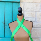 Solid Kelly Green Mini Twilly Wild Rag