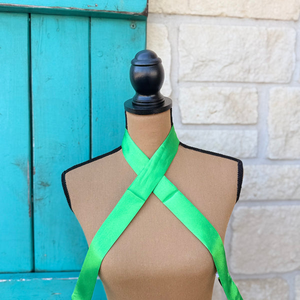 Solid Kelly Green Twilly Wildrag