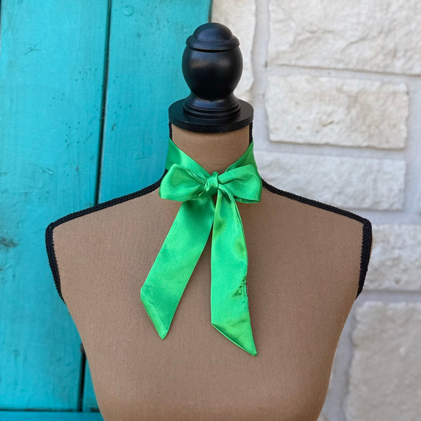 Solid Kelly Green Twilly Wildrag