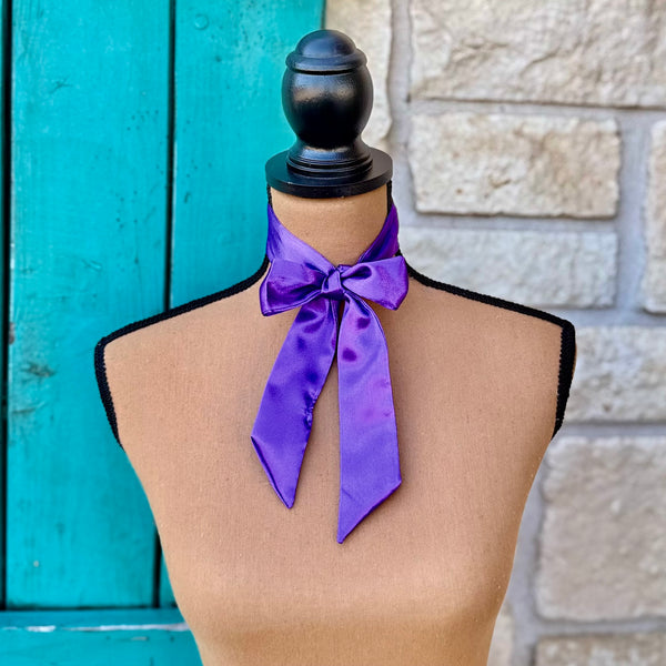 Solid Purple Twilly Wildrag