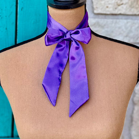 Solid Purple Mini Twilly Wild Rag