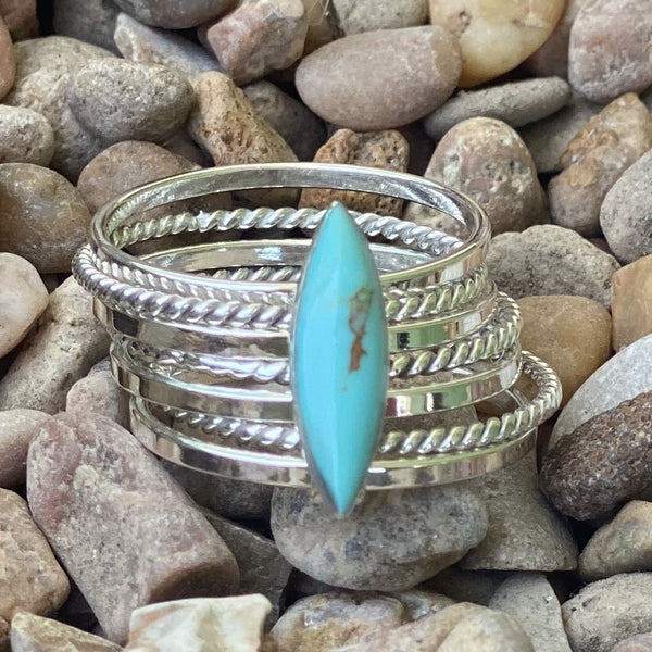 Turquoise Stacker &amp; Spinner Ring - T5199 - BLAIR'S Western Wear located in Marble Falls TX 
