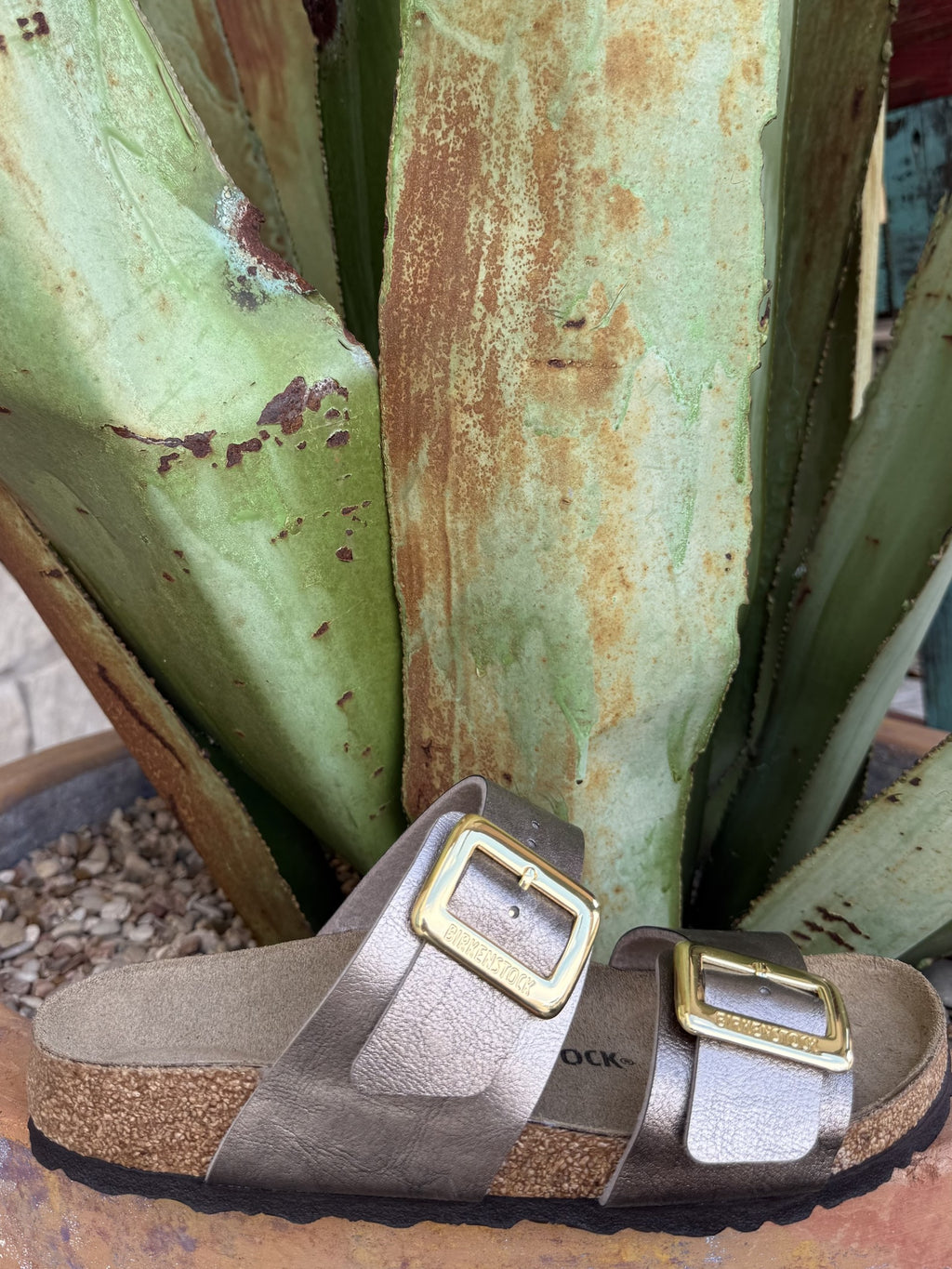Women's Shimmer Taupe soft nubuck Sydney sandal — Blair's Western Wear Marble Falls TX
