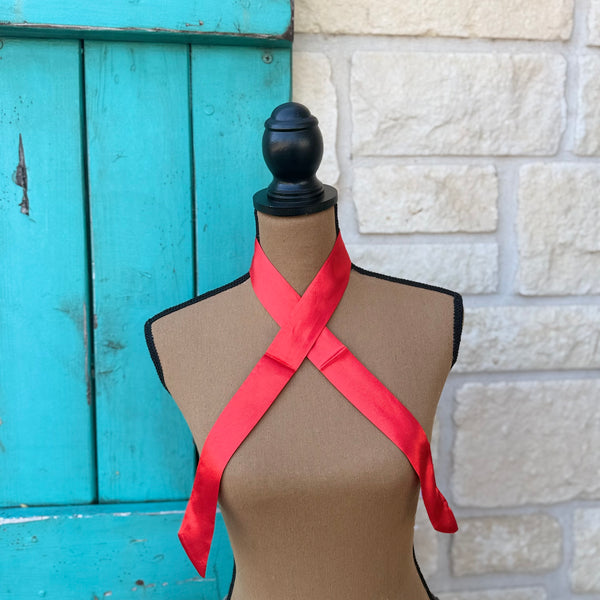 Solid Red Twilly Wildrag
