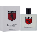 Men's Lane Frost Legendary 3.4 fl oz frosted white cologne bottle with red bull rider shield logo and matching white gift box — Blair's Western Wear Marble Falls TX