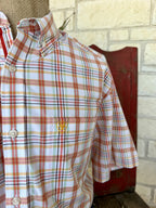 Men's Ariat Short Sleeve Button-Up Plaid Shirt